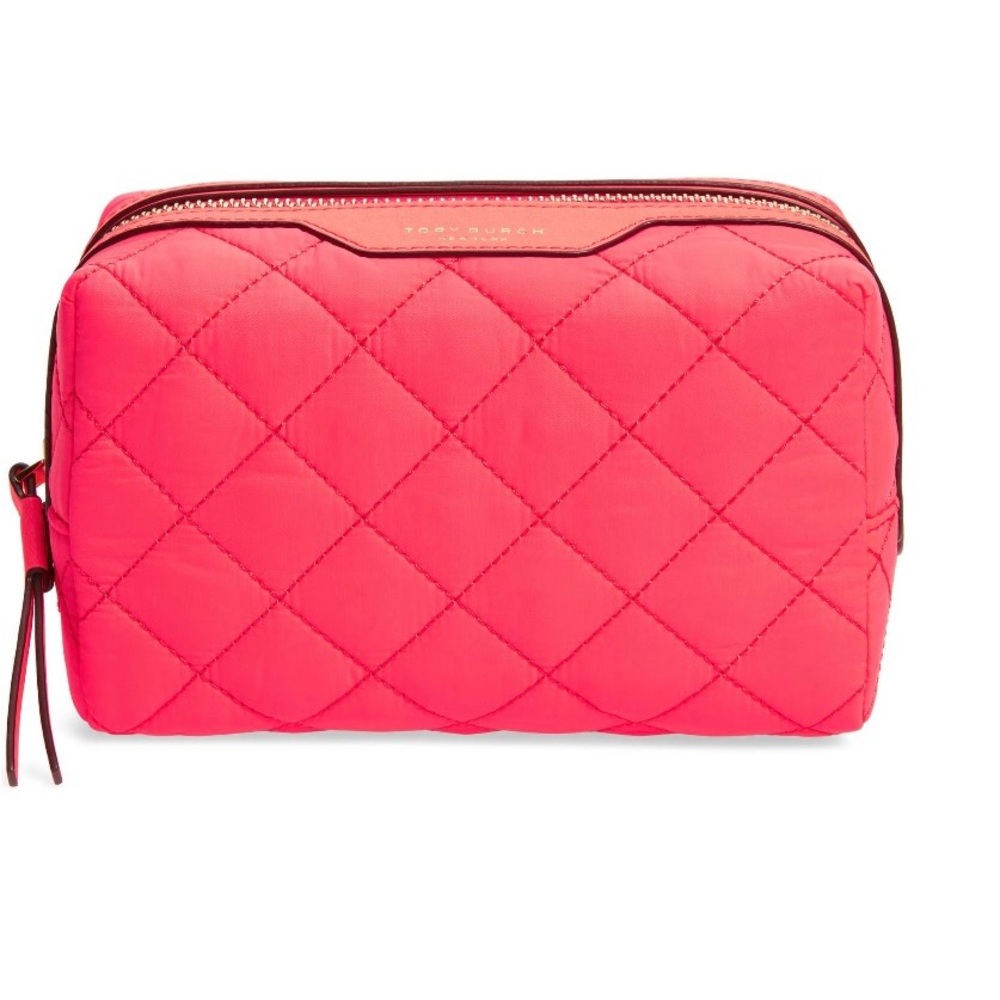 Tory Burch cosmetic bag.
